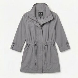 Armani Exchange Light Gray Utility Anorak Jacket